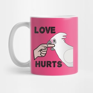 Love Hurts - Bare Eyed Cockatoo Parrot Mug